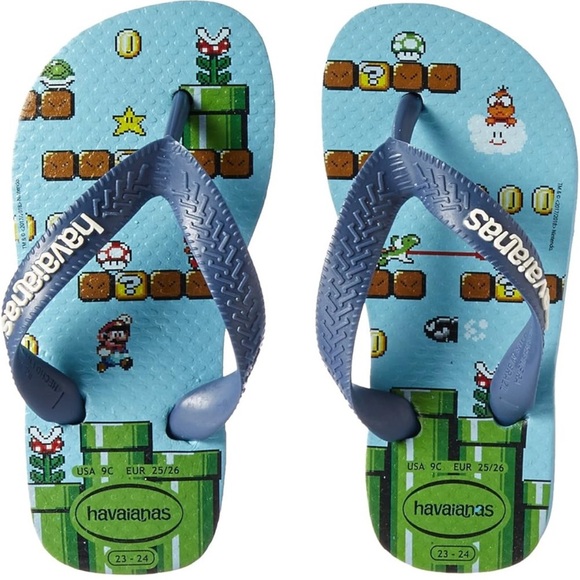 Havaianas Super Mario Kids Flip Flops - Picture 1 of 5